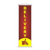 Banner Delivery  Cliente Colorido Serviço 100x30cm