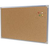 Quadro Aviso Moldura Aluminio Cortica Aparente 200x120cm