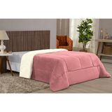 Edredom De Sherpa Casal Queen Rosa Inverno Frio