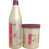 Shampoo Salerm Hi Repair 1020ml + Máscara Hi Repair 34.113ml