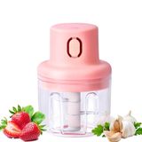 Mini Processador Sem Fio Moedor Elétrico Alho Alimentos Usb