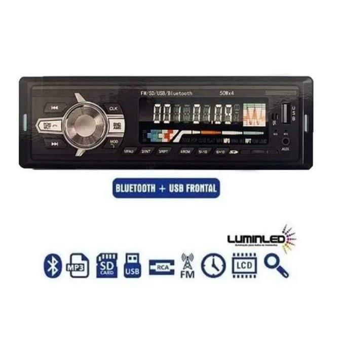 Rádio Automotivo Jc-81855 Fm / Usb / Sd / Rca / Bluetooth