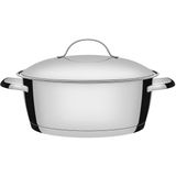 Caçarola Tramontina Indução Rasa 24cm Allegra Aço Inox