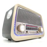 Rádio Retrô Antigo Altomex Bluetooth Lanterna Fm Am Usb