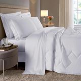 Edredon Queen Platine 300fios Branco Buettner 1 Peça