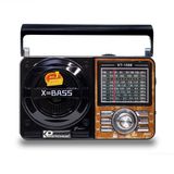Radio Recarregável Ketchup Kt-1088 Fm/am/sd/usb - Madeira
