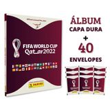Album Capa Dura + 40 Envelopes Figurinhas Copa Qatar 2022