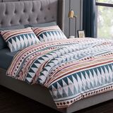 Edredom Casal Queen Boho 400 Fios 260x260cm + Duas Fronhas