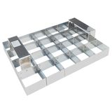 Aro Cortador Brownie 20cav - 6x6x3 - Inox 0,5 / Acb-05