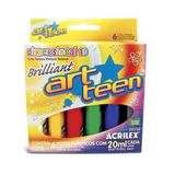 Tinta Dimensional Brillant 6 Unidades 20ml Cada Acrilex