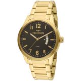 Relogio Masculino Technos Dourado Banhado Ouro 2115ktptdy4p