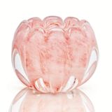 Vaso Em Cristal Murano Rosa  São Marcos