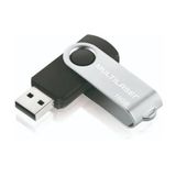 20 Pen Drive 16gb Slim Usb 2.0 Clip Giratório Atacado