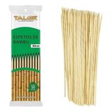 50 Palito De Bambu Espeto Para Churrasco 30cm Talge (1pct)