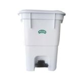 Lixeira 50l C- Pedal Branco Plasvale 12908300