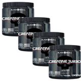 Combo 4x Creatina Creatine 300g Caveira Preta - Black Skull
