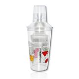 Coqueteleira Drink Acrílico 500ml De Tampa Dosador Estampa