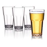 Jogo 6 Copos Água Suco Vidro Conjunto 350ml 14,5 X 8