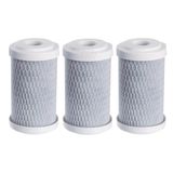 Refil Carbon Block 5x2.1/2 5 Micras Filtro Carvão Ativado 3u