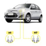 Kit Ultra Led Ford Fiesta 2011/2014 20000 Lúmens 6500k H1 H7