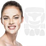 Mascara Reutilizável Silicone Anti-rugas Rosto Adesivo 16pçs
