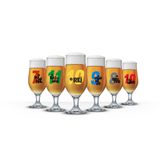 Taças De Cervejas Temáticas - Craques 340ml - 6 Unidades