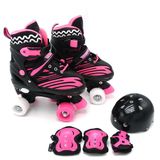 Patins Roller Com Kit De Proteção Infantil Numero 30 Ao 33