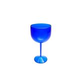 Kit 6 Taças De Gin Acrílico Cristal Azul Royal 550 Ml