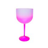 Kit 6 Taças De Gin Degradê Pink Neon De Acrílico 550 Ml