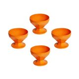 Conjunto De Taça De Sobremesa Caribe 150ml 4un Laranja