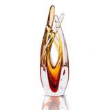 Escultura Em Cristal Murano Âmbar 23cm - São Marcos