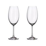 Jogo 2 Taças De Cristal Vinho Branco 400 Ml Milvus Bohemia