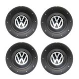 Kit Jogo Calota Central Para Roda Vw Amarok 4x100 4 Furos