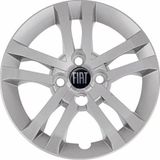 Jogo Calota Fiat Argo 2020 2021 Aro 14 Com Emblema Resinado