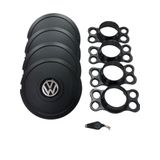 Calotas Miollo Vw Gol Aro 13 1980/1994 Tradicional Preto
