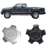 Calota Centro Roda Chevrolet S10 1998 1999 2000 2001 Prata
