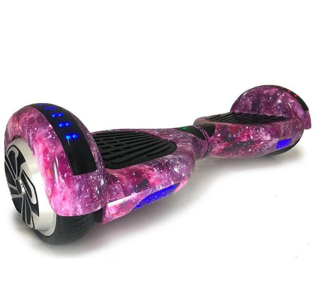 Hoverboard Skate Eletrico 6.5 Roxo Galaxia Led Bluetooth Carrefour