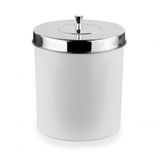 Lixeira Cesto De Lixo Com Aro Interno 5l Tampa Inox Cozinha
