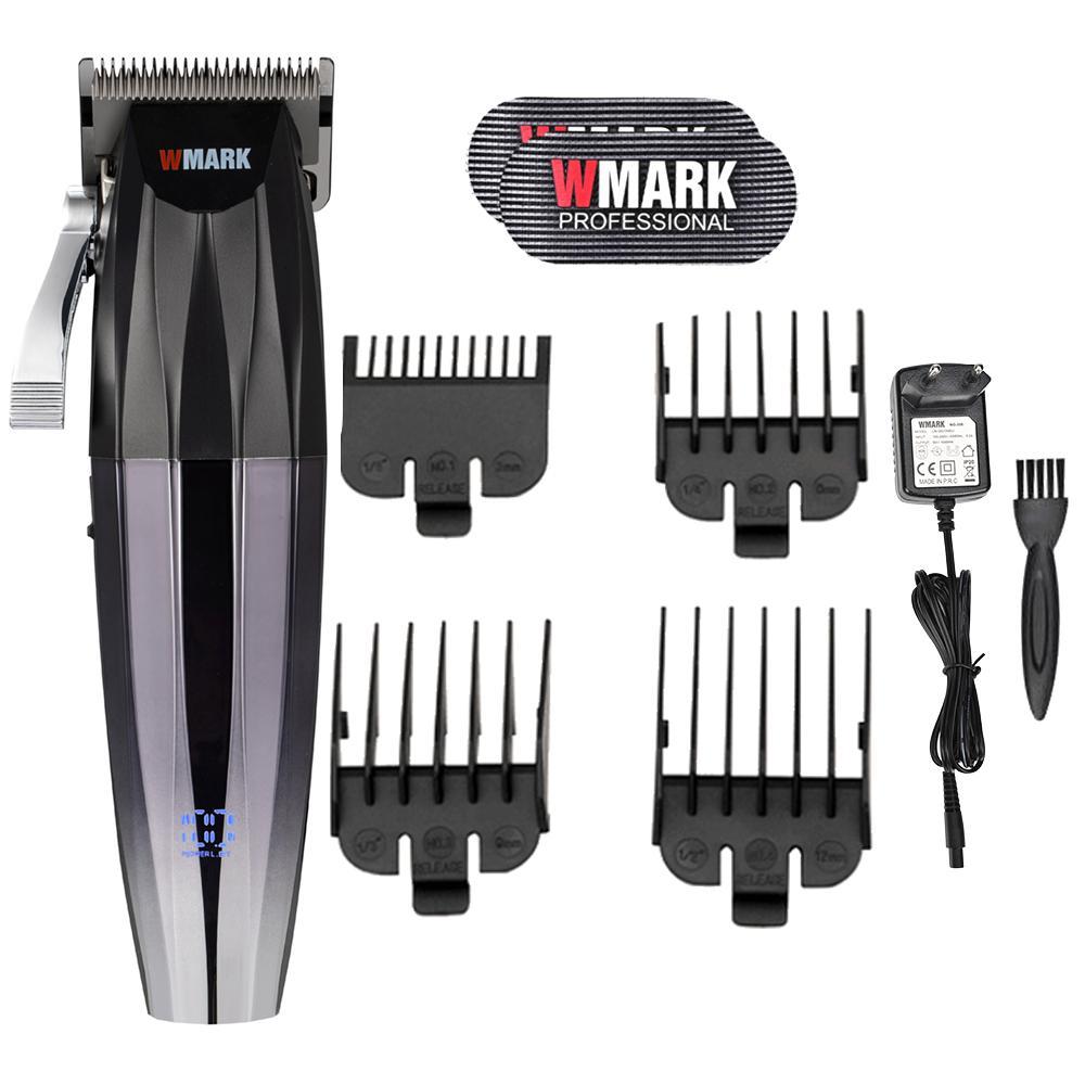 Maquina De Corta Cabelo Wmark Ng 222 Prata Profissional