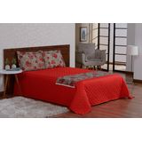 Jogo De Cama 4 Peças Floral Matelado Xale Algodão Queen