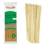 50 Palitos De Bambu Espeto Para Churrasco 25cm