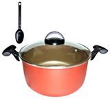 Panela Caçarola Plus Grande N24cm Antiaderente + 1 Colher