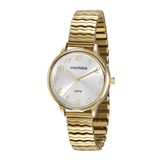 Relogio Mondaine Dourado Feminino Pulseira Mola 99557lpmgde1