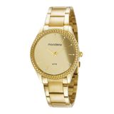 Relogio Mondaine Feminino 32347lpmvde1 Espelhado Dourado