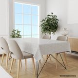 Toalha de Mesa Retangular Para 8 Lugares Clássica 1.45m x 2.70m Único