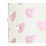 Luminária infantil corações com cristal