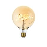 Lâmpada LED Filamento Retro Vintage G125 LOVE 110V/220V 4w