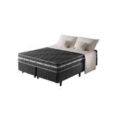 Cama Box Queen + Colchão Espuma D45 Extra Firme Philadelphia Preto