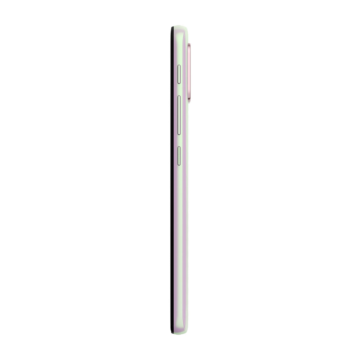 Smartphone Motorola Moto G10 64GB 4G Branco Floral 6,5” 48MP Perfil Esquerdo