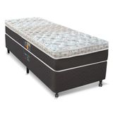 Cama Box Solteirão Castor Sleep Class Hibrido Com Mola Ensacada 64x96x203cm